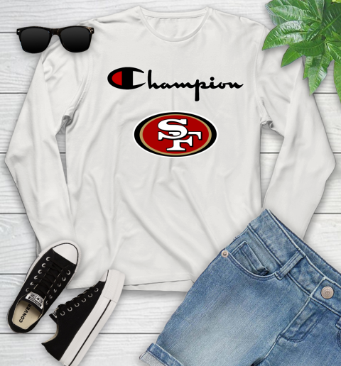 NFL Football San Francisco 49ers Champion Shirt Youth Long Sleeve 10
