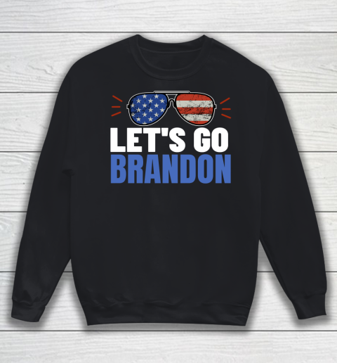 Let's Go Brandon Flag Sunglasses Sweatshirt