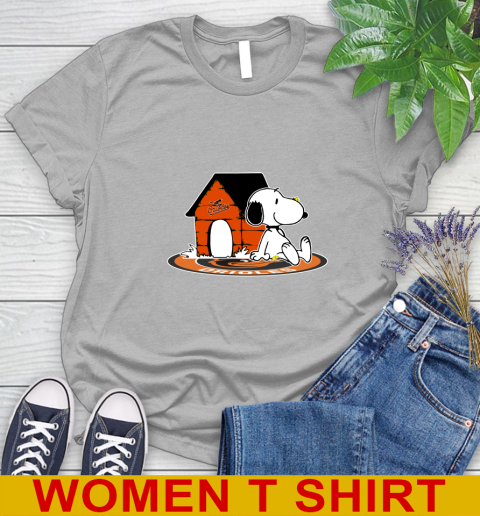 MLB Baseball Baltimore Orioles Snoopy The Peanuts Movie Shirt Women's T-Shirt 5