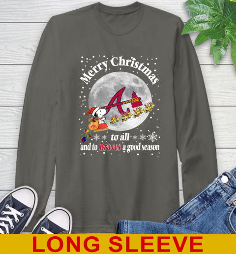 Atlanta Braves Merry Christmas To All And To Braves A Good Season MLB Baseball Sports Long Sleeve T-Shirt 10