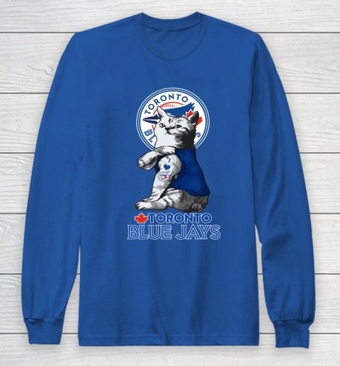 MLB Baseball My Cat Loves Toronto Blue Jays Long Sleeve T-Shirt 6