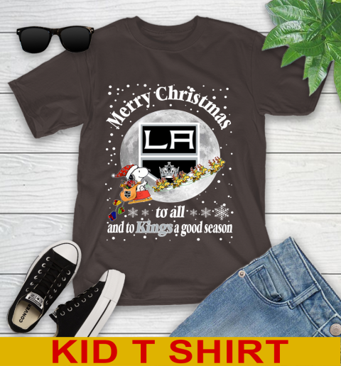 Los Angeles Kings Merry Christmas To All And To Kings A Good Season NHL Hockey Sports Youth T-Shirt 6