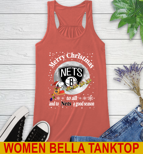 Brooklyn Nets Merry Christmas To All And To Nets A Good Season NBA Basketball Sports Racerback Tank 3