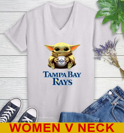 MLB Baseball Tampa Bay Rays Star Wars Baby Yoda Shirt 77