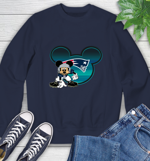 NFL New England Patriots Mickey Mouse Disney Football T Shirt Sweatshirt 3
