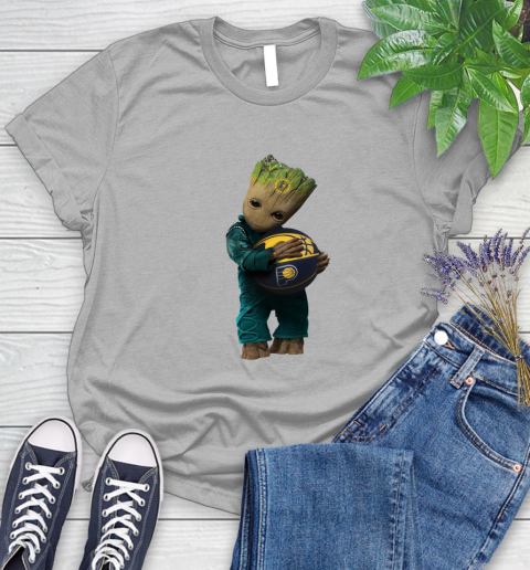 NBA Groot Guardians Of The Galaxy Basketball Sports Indiana Pacers Women's T-Shirt 5