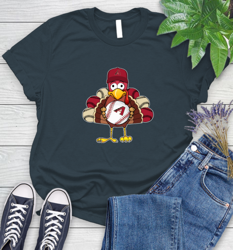 Arizona Diamondbacks Turkey thanksgiving Women's T-Shirt 8