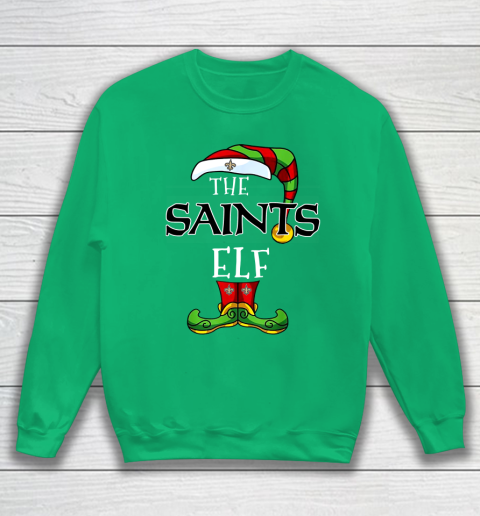 New Orleans Saints Christmas ELF Funny NFL Sweatshirt 5