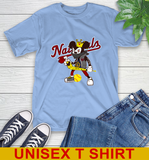 Washington Nationals MLB Baseball Mickey Peace Sign Sports T-Shirt - Image 12