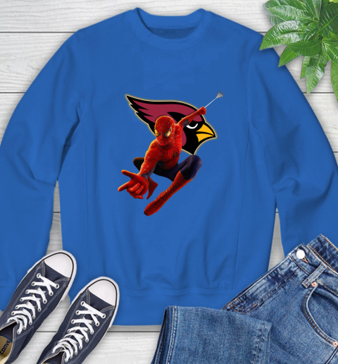 NFL Spider Man Avengers Endgame Football Arizona Cardinals Sweatshirt 8