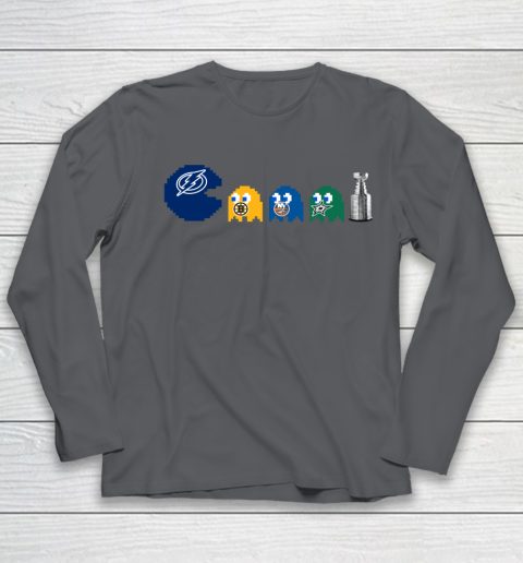 Tampa Bay Lightning x Pacman Create History For Stanley Cup Youth Long Sleeve 8