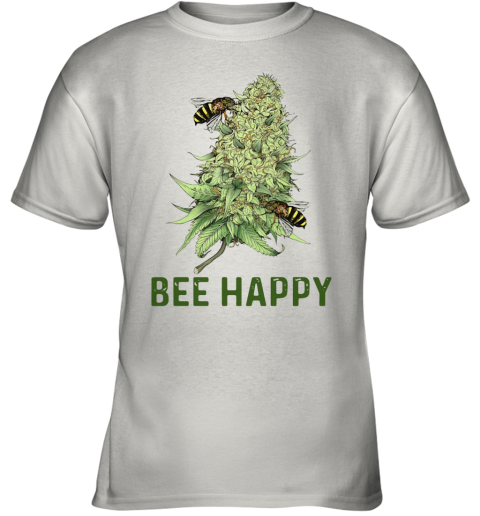 Bee Happy Cannabis Youth T-Shirt