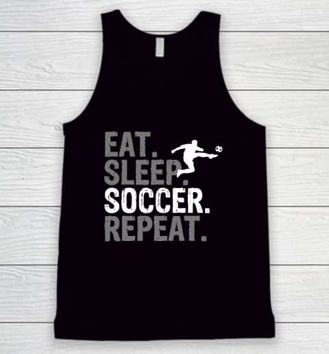 Eat Sleep Soccer Repeat Tank Top