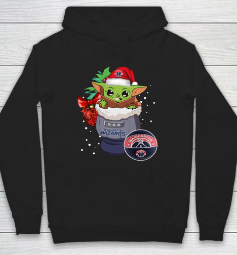 Washington Wizards Christmas Baby Yoda Star Wars Funny Happy NBA Hoodie 2