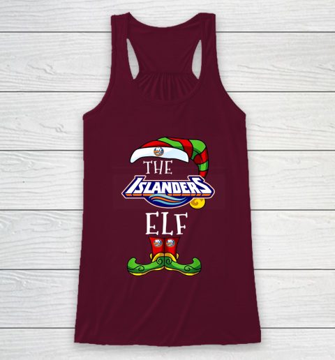 New York Islanders Christmas ELF Funny NHL Racerback Tank 2