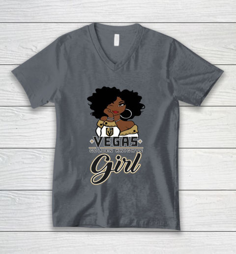 Vegas Golden Knights Girl NHL V-Neck T-Shirt 5