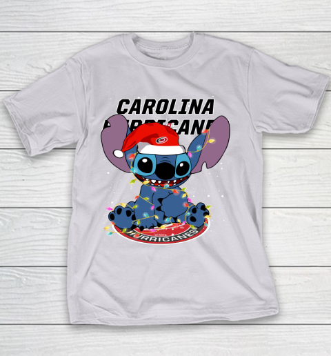 Carolina Hurricanes NHL Hockey noel stitch Christmas Youth T-Shirt 3 Carolina Hurricanes NHL Hockey noel stitch Christmas Youth T-Shirt - Image 3