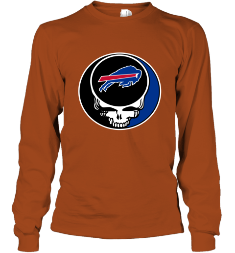 NFL Buffalo Bills Grateful Dead Rock Band Football Sports z5T7YVnXOvY long sleeve tee 14 95 151514 front texas orange