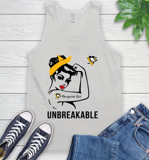 NHL Pittsburgh Penguins Girl Unbreakable Hockey Sports Tank Top