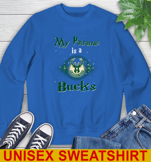 NBA Basketball Harry Potter My Patronus Is A Milwaukee Bucks Sweatshirt 11
