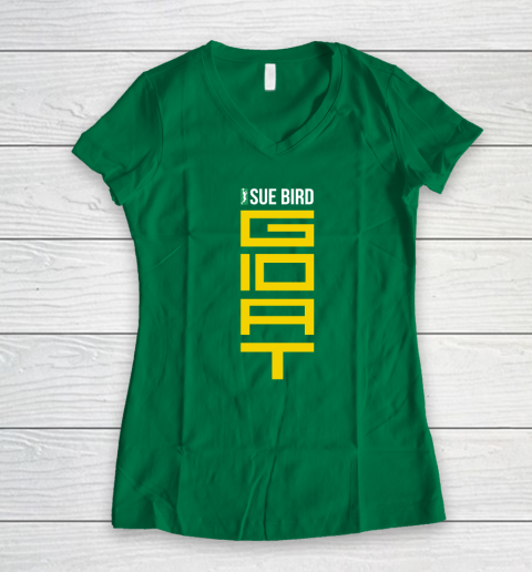 Sue Bird Goat Women's V-Neck T-Shirt 3