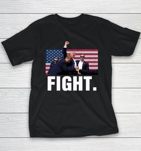 Trump Shooting Shirt Old Row Trump Fight Youth T-Shirt