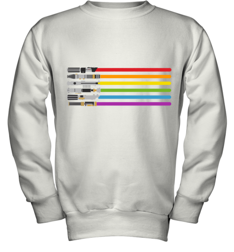 Lightsaber Rainbow Youth Sweatshirt