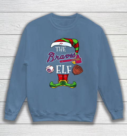 Atlanta Braves Christmas ELF Funny MLB Sweatshirt 6