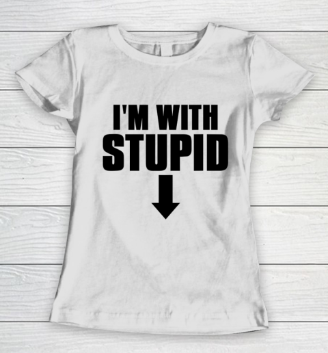 Mens Truthful I'm With Stupid Women's T-Shirt
