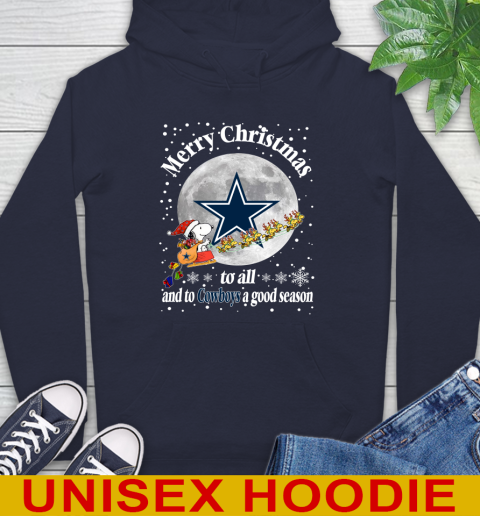 Dallas Cowboys Merry Christmas To All And To Cowboys A Good Season NFL Football Sports Hoodie 3