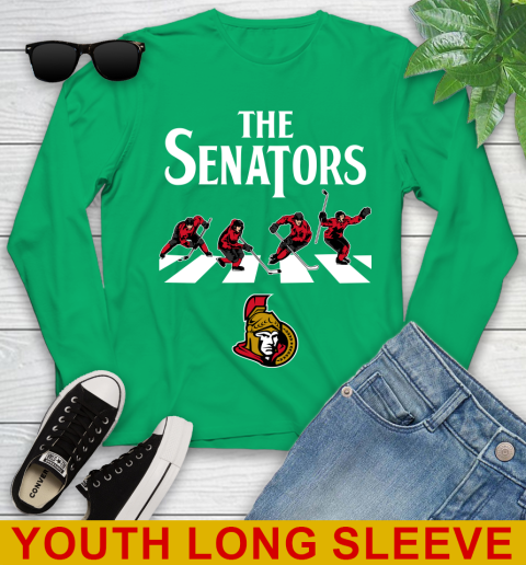NHL Hockey Ottawa Senators The Beatles Rock Band Shirt Youth Long Sleeve 7