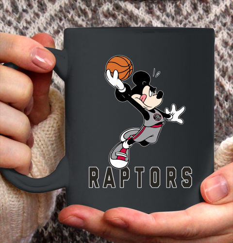 NBA Basketball Toronto Raptors Cheerful Mickey Mouse Shirt Ceramic Mug 15oz