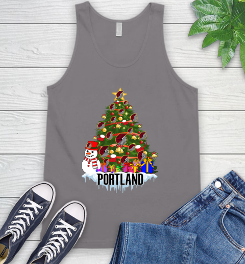 Portland Trail Blazers Merry Christmas NBA Basketball Sports Tank Top 7