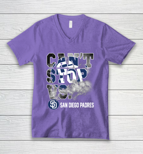 MLB San Diego Padres Baseball Can't Stop Vs Padres V-Neck T-Shirt 8