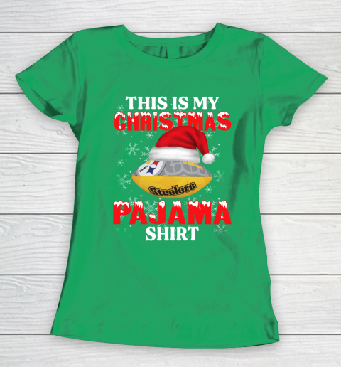 Pittsburgh Steelers This Is My Christmas Pajama Shirt NFL Women's T-Shirt 5
