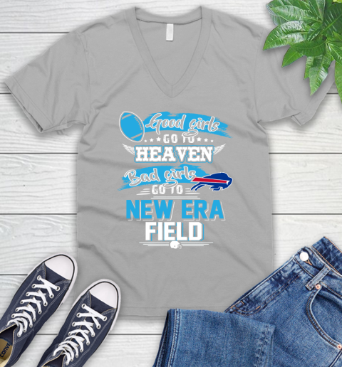 Buffalo Bills NFL Bad Girls Go To New Era Field Shirt V-Neck T-Shirt 3