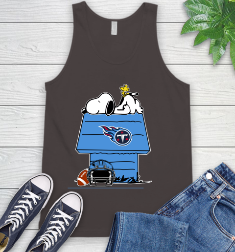 Tennessee Titans NFL Football Snoopy Woodstock The Peanuts Movie Tank Top 7