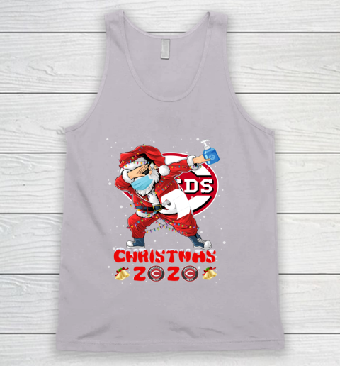 Cincinnati Reds Funny Santa Claus Dabbing Christmas 2020 MLB Tank Top 3
