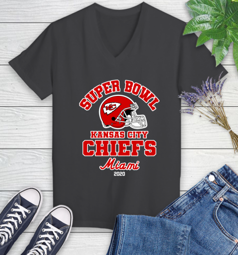 Kansas City Chiefs Super Bowl Champion Miami Logo 2020 NFL Shirts 77