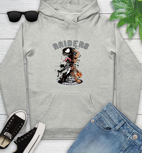 NFL Oakland Raiders Football Venom Groot Guardians Of The Galaxy Youth Hoodie