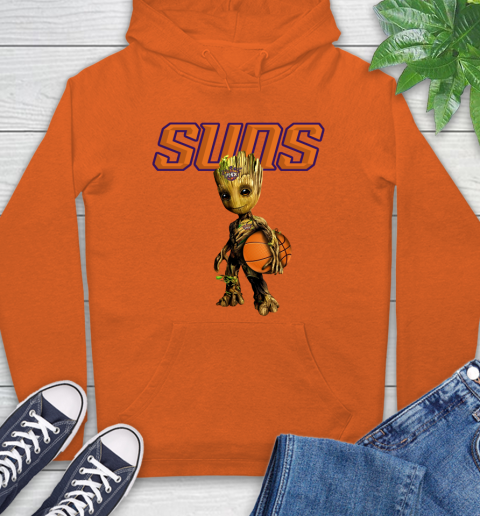 Phoenix Suns NBA Basketball Groot Marvel Guardians Of The Galaxy Hoodie 5
