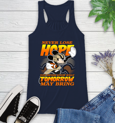 New Orleans Saints NFL Football Mickey Disney Never Lose Hope Racerback Tank 10