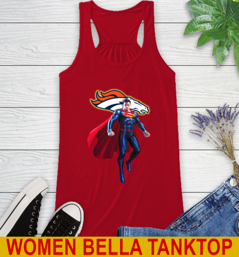 NFL Superman DC Sports Football Denver Broncos Racerback Tank 6