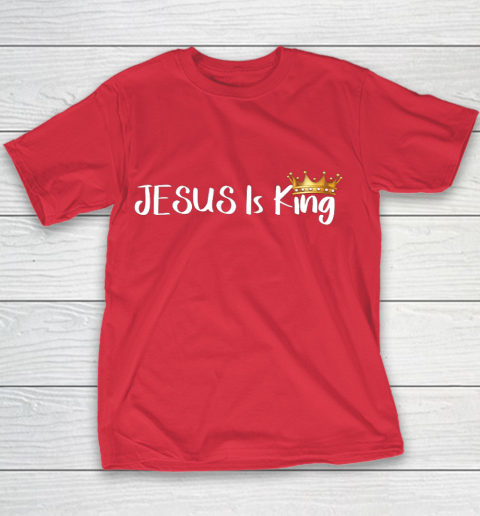 Jesus Is King Shirt Religious Christian Youth T-Shirt 7