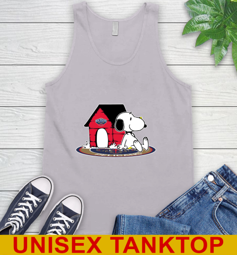 NBA Basketball New Orleans Pelicans Snoopy The Peanuts Movie Shirt Tank Top 4