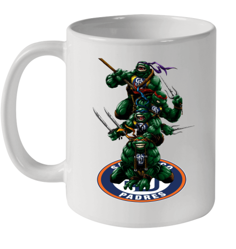 MLB Baseball San Diego Padres Teenage Mutant Ninja Turtles Shirt Ceramic Mug 11oz