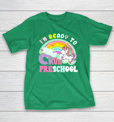 Back to school shirt ready to crush preschool unicorn T-Shirt 15