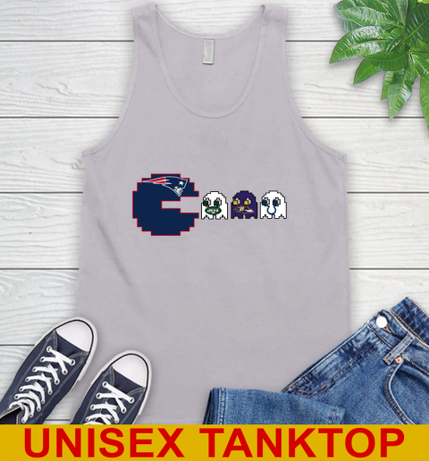 New England Patriots NFL Football Pac Man Champion Tank Top 4