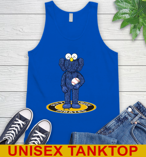 MLB Baseball Pittsburgh Pirates Kaws Bff Blue Figure Shirt Tank Top 5