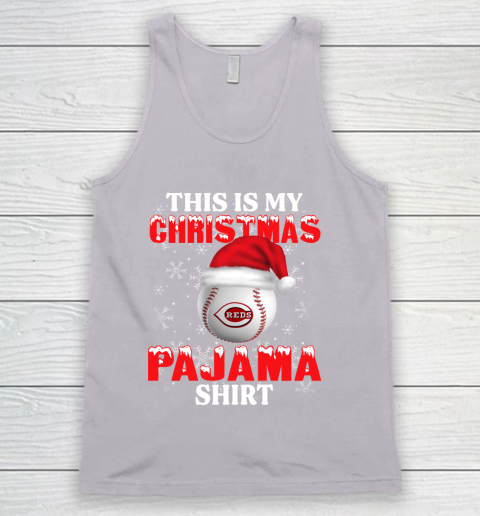 Cincinnati Reds This Is My Christmas Pajama Shirt MLB Tank Top 3